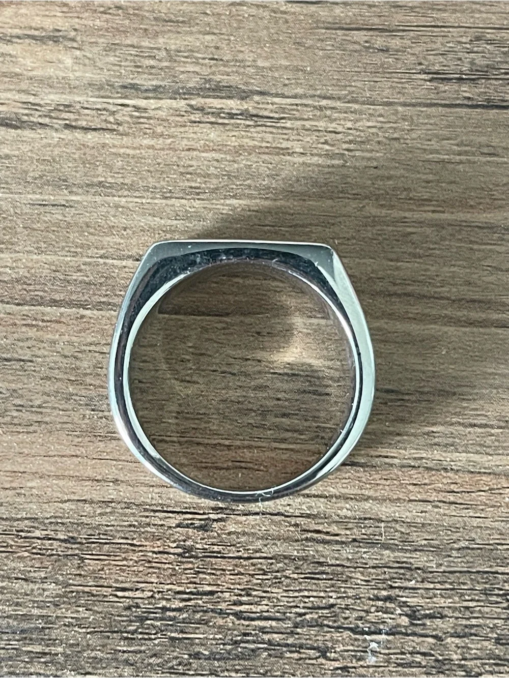 Silver 'SINK' Engraved Ring